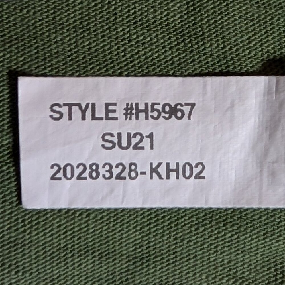 J. Crew Factory Vintage Slub Cotton V-Neck Tee in Moss - Picture 9 of 11